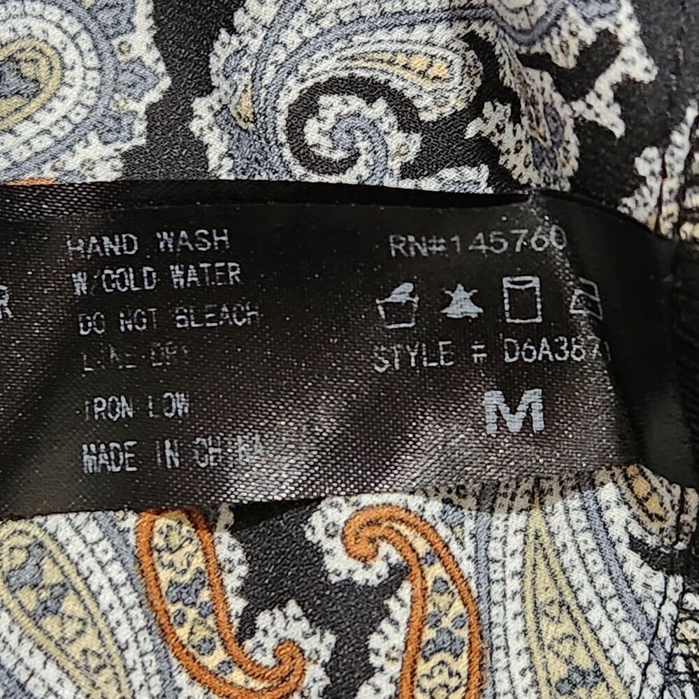 I Love Joah Mini Dress Size Medium Paisley Pattern Sleeveless Pockets.   New - Picture 12 of 12